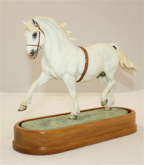 A Royal Worcester model of a Welsh Mountain Pony (Coed Coch Planed), modelled by Doris Lindner, c.1966, 26cm